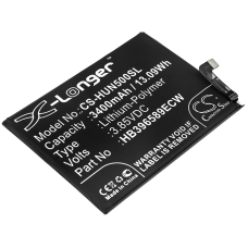 Remplacement de batterie compatible pour Huawei HB396589ECW