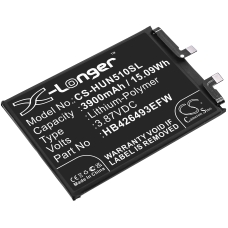Remplacement de batterie compatible pour Huawei HB426493EFW