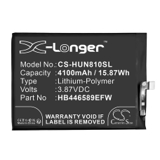 Remplacement de batterie compatible pour Huawei HB446589EFW