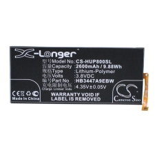 Remplacement de batterie compatible pour Huawei HB3447A9EBC,HB3447A9EBW