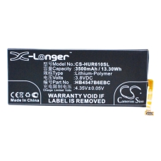 Remplacement de batterie compatible pour Huawei HB4547B6EBC