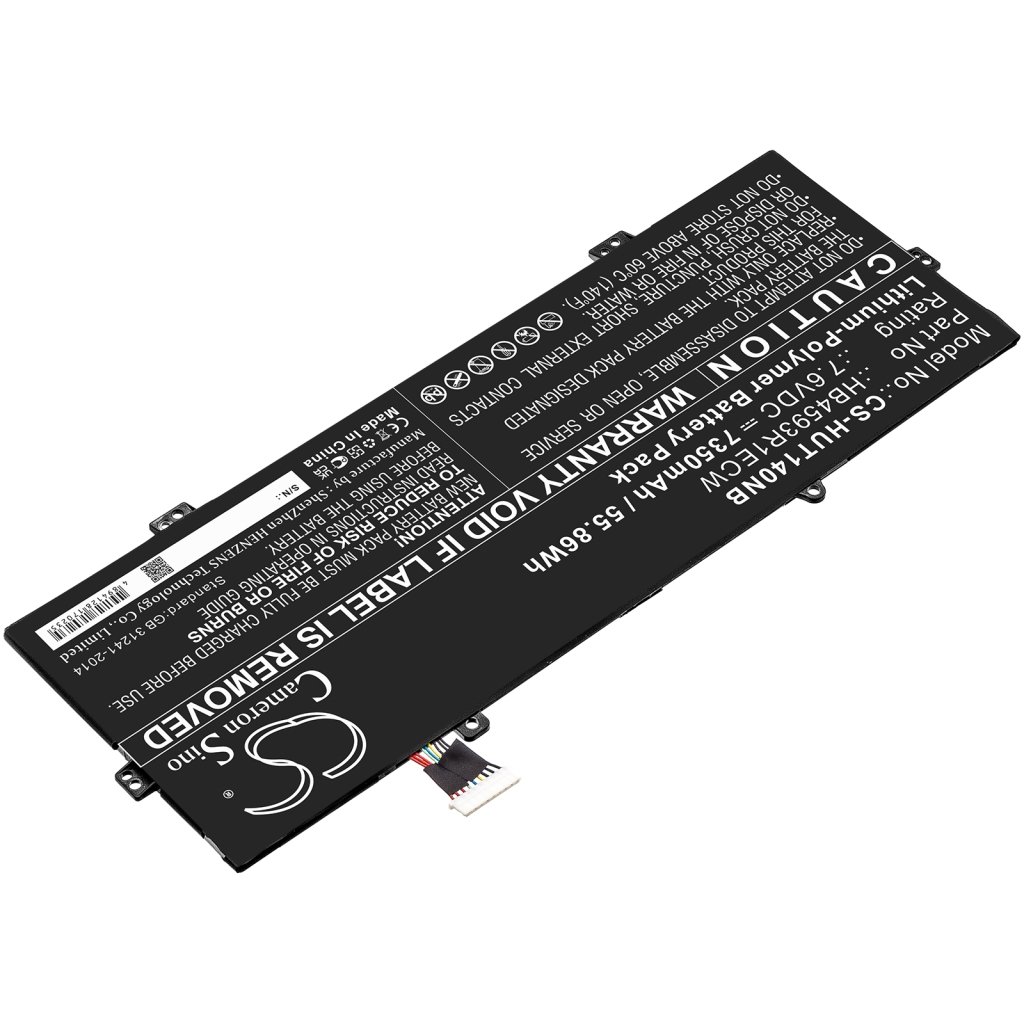 Remplacement de batterie compatible pour Huawei HB4593R1ECW