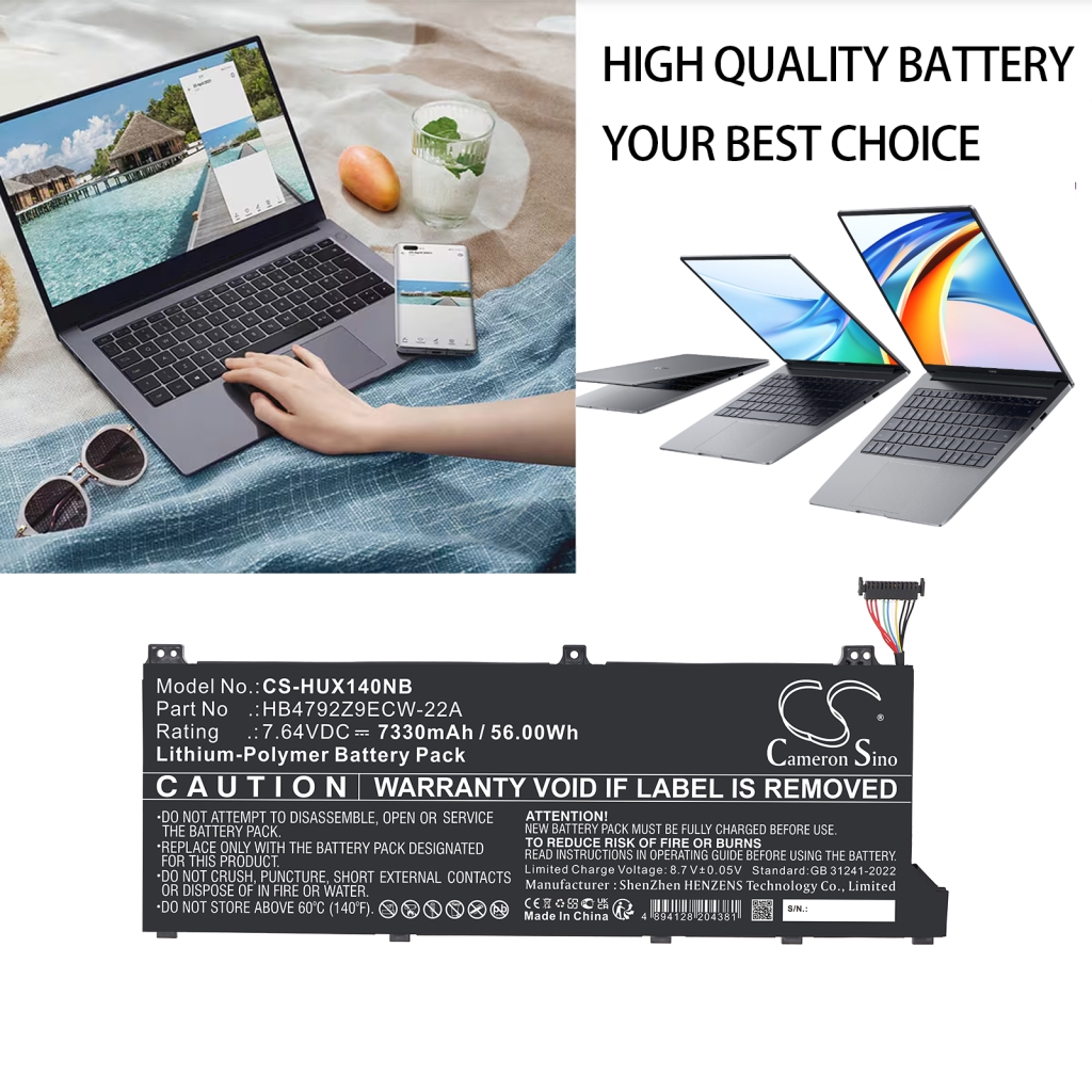Notebook batterij Honor CS-HUX140NB