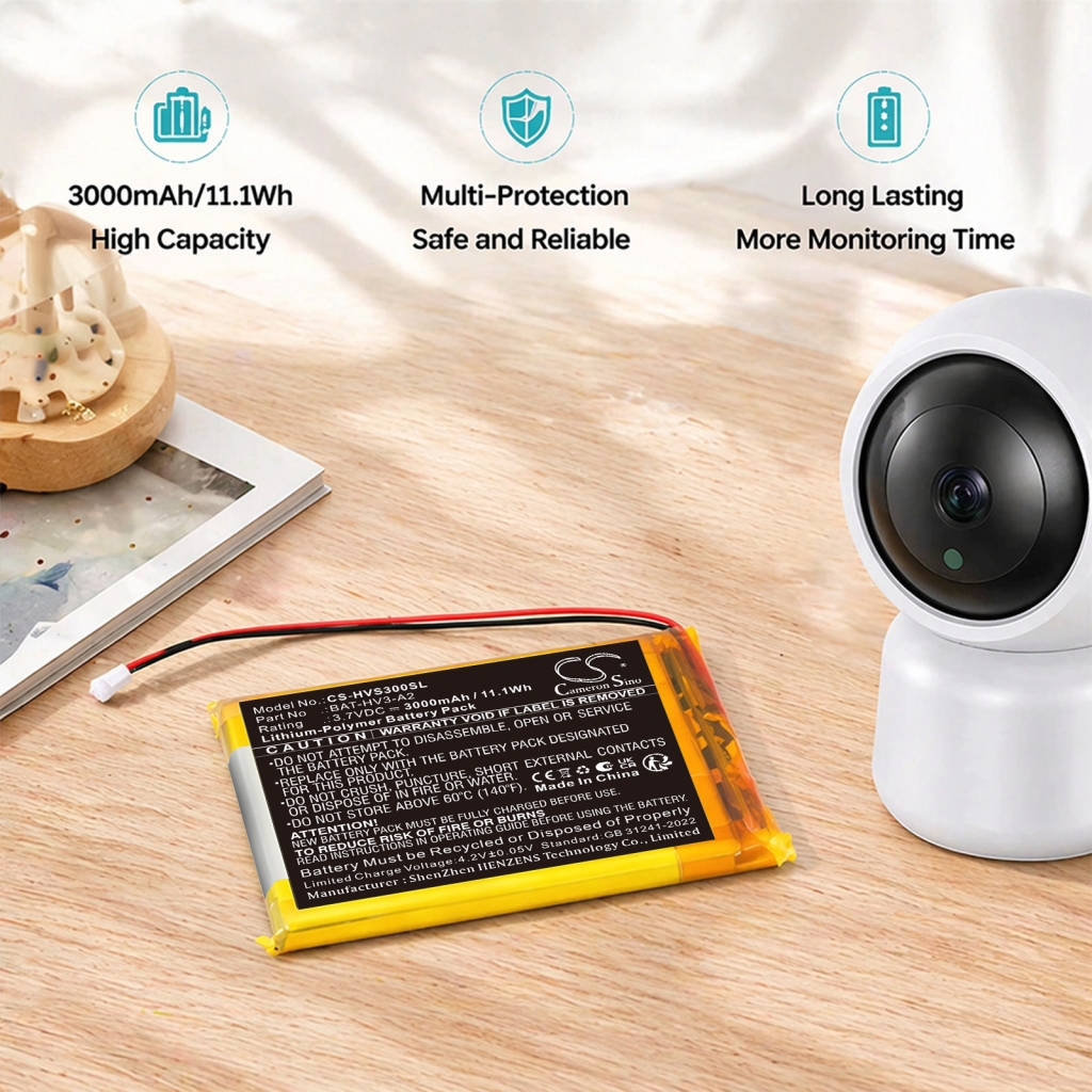 Batterij compatibel met Heimvision CS-HVS300SL