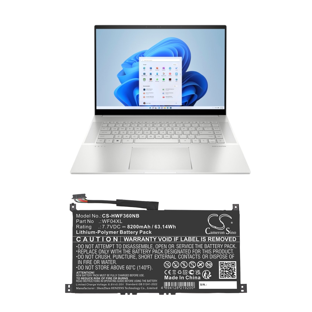 Battery Replaces WF04XL