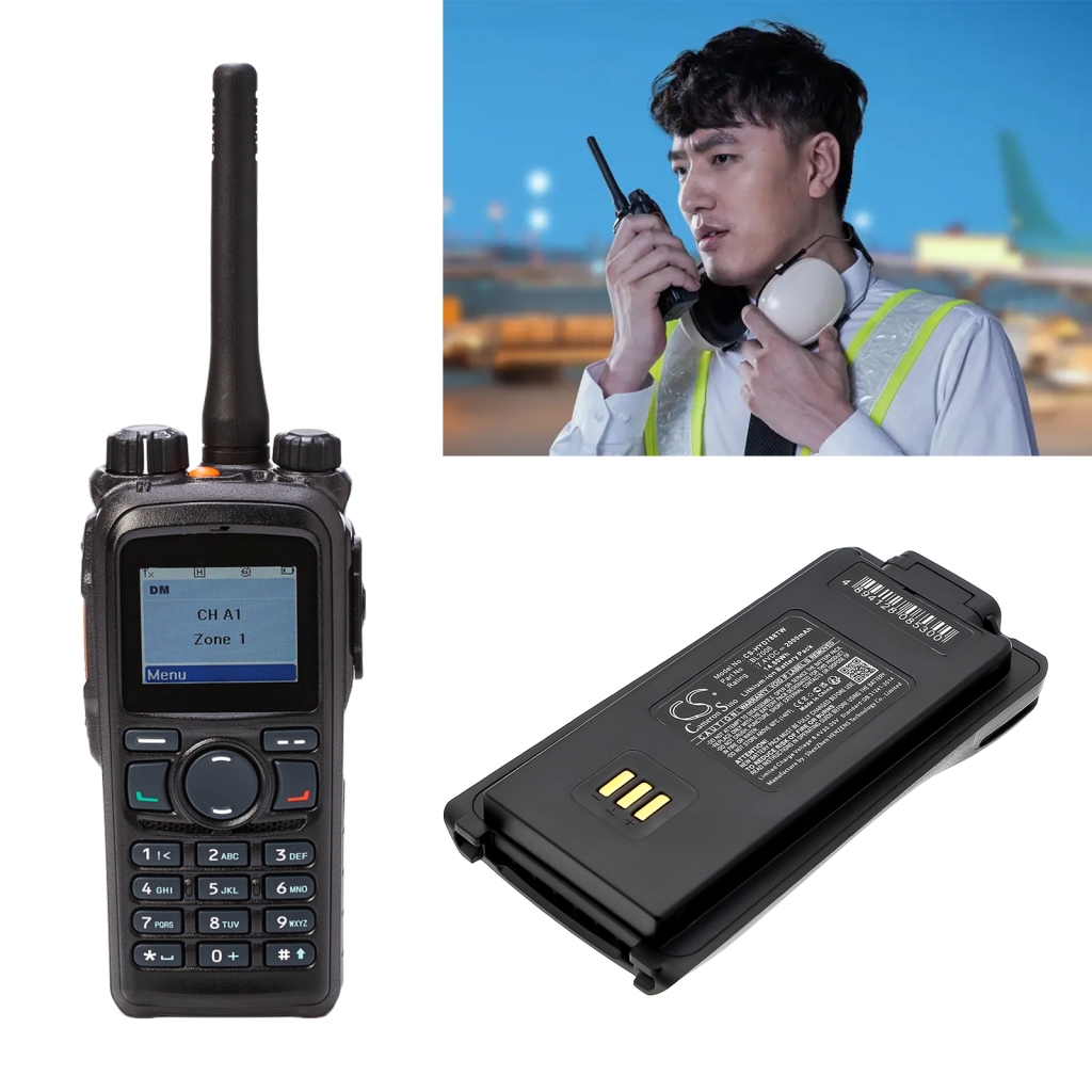 Batterij compatibel met HYT Harris Hytera CS-HYD788TW