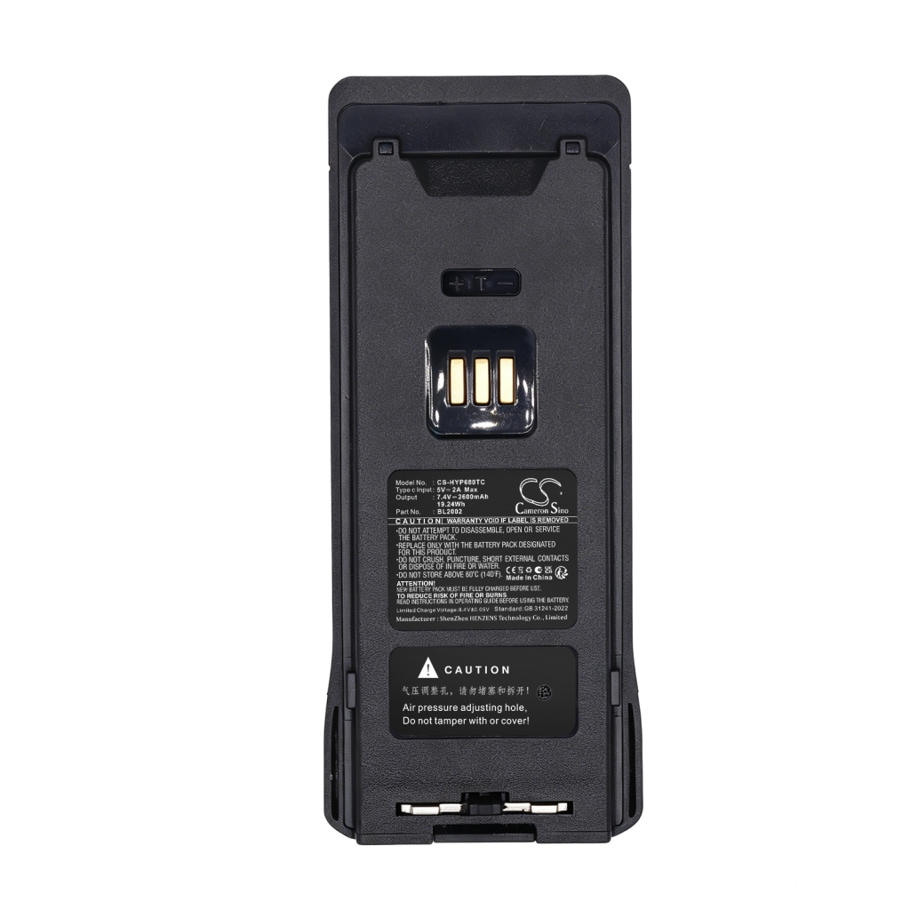 Batterij compatibel met Hytera CS-HYP680TC