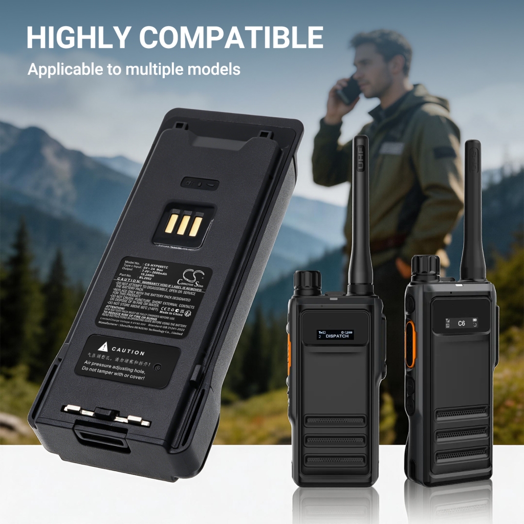 Batterij compatibel met Hytera CS-HYP680TC