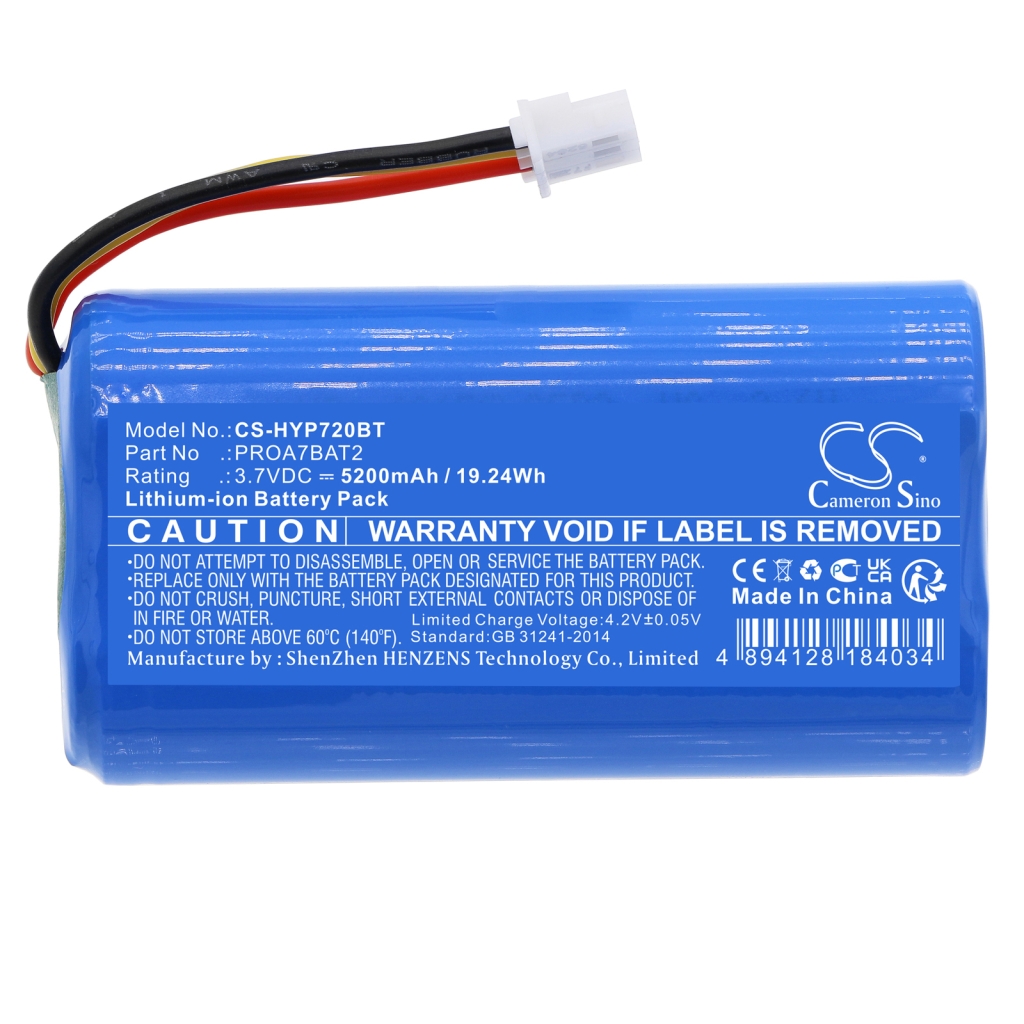Remplacement de batterie compatible pour Honeywell PROA7BAT2