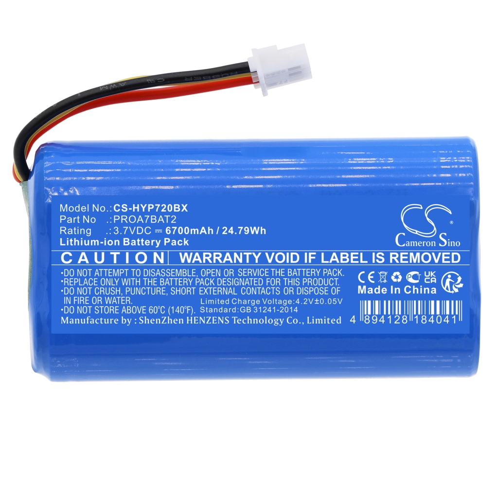 Remplacement de batterie compatible pour Honeywell PROA7BAT2
