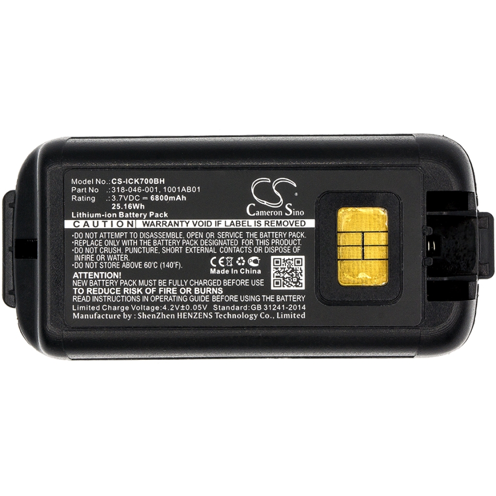 Batterij barcode, scanner Intermec CS-ICK700BH