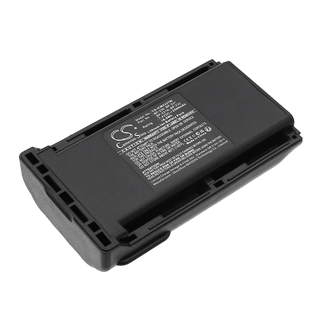 Batterij voor tweerichtingsradio Icom CS-ICM233TW