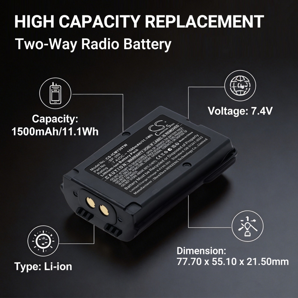 Batterie pour Icom IC-M73J