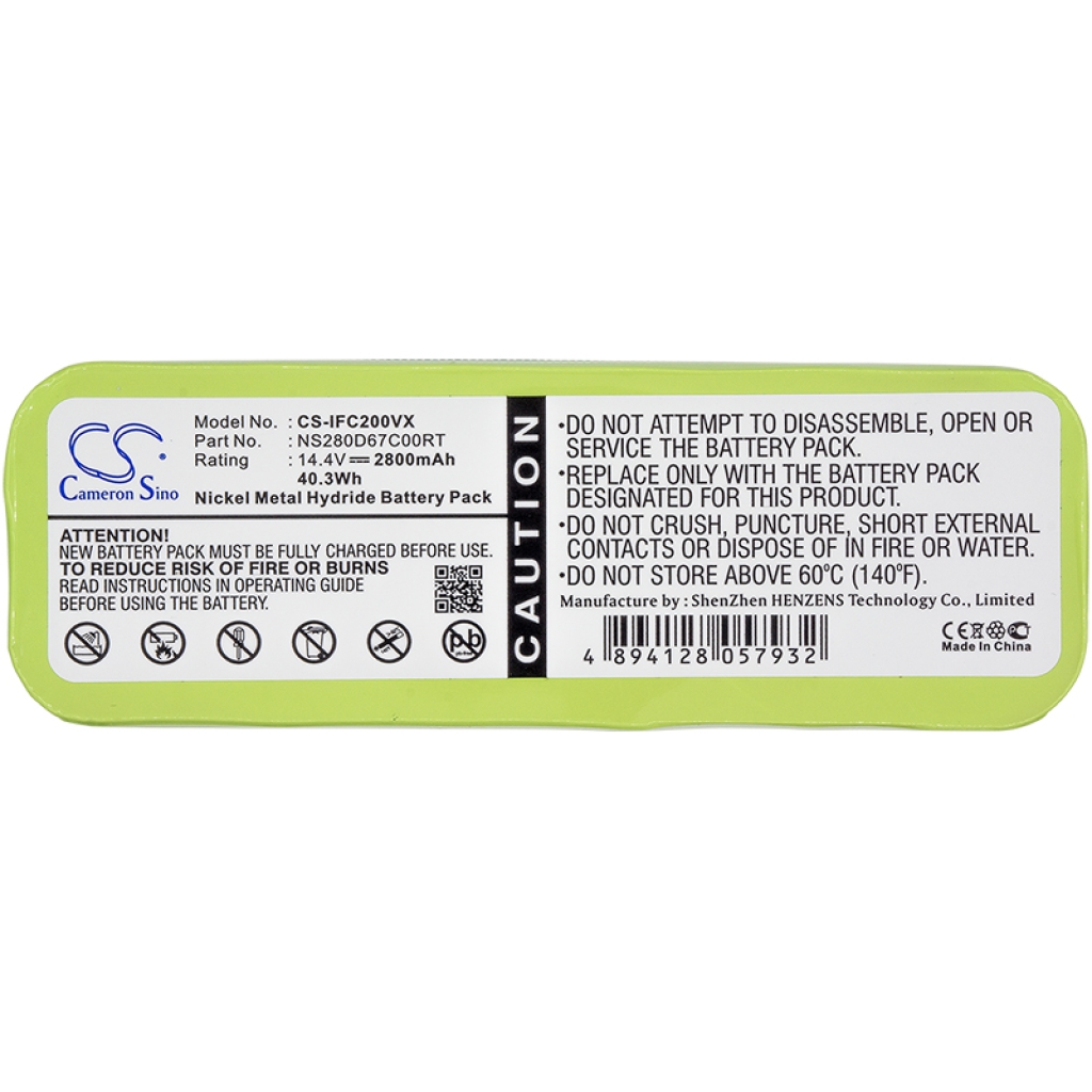 Batterijen Vervangt NS280D67C00RT