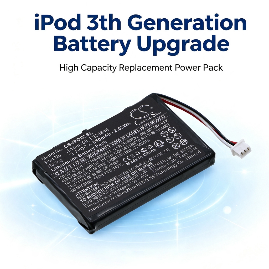 Batterij compatibel met Apple CS-IPOD3SL