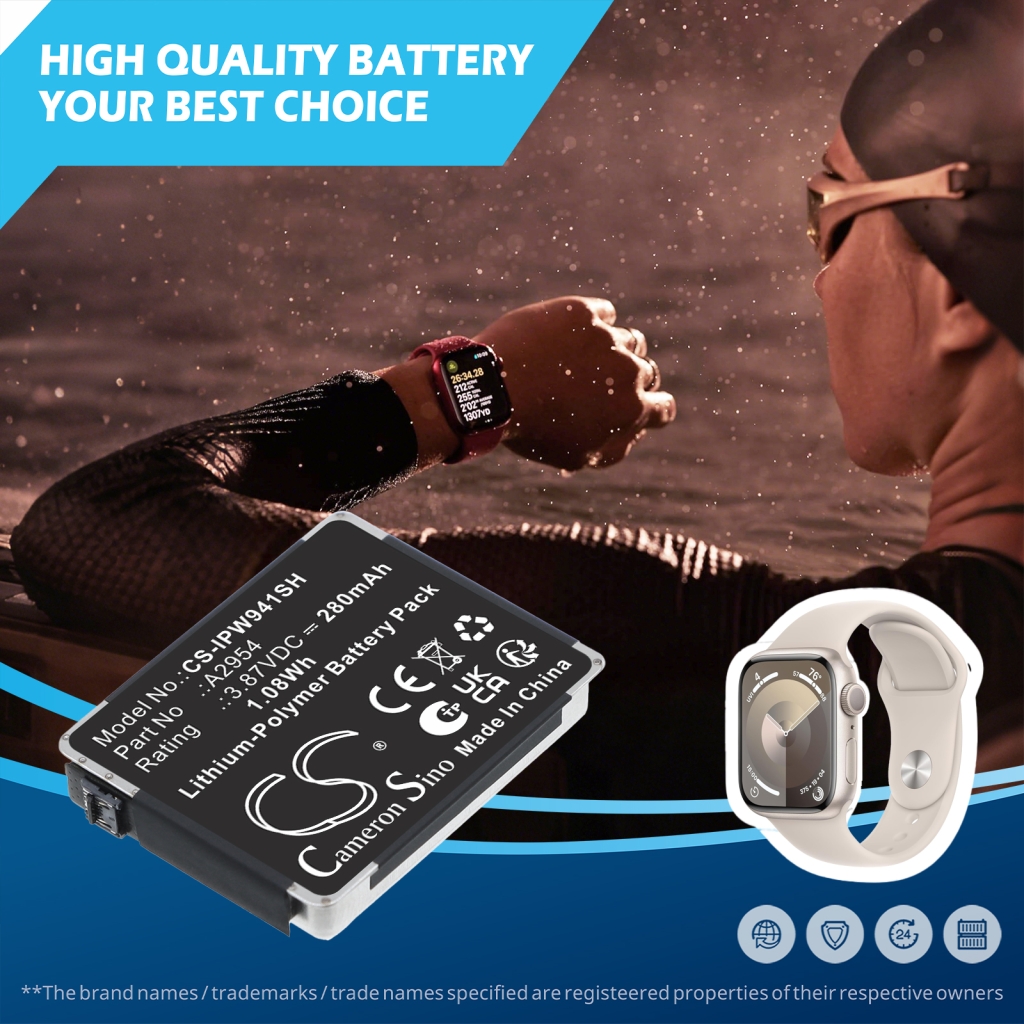 Smartwatch batterij Apple CS-IPW941SH