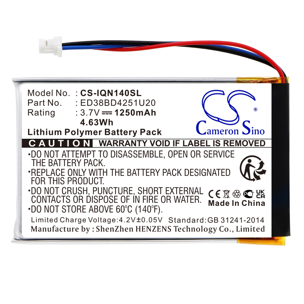 Batterij Vervangt ED38BD4251U20