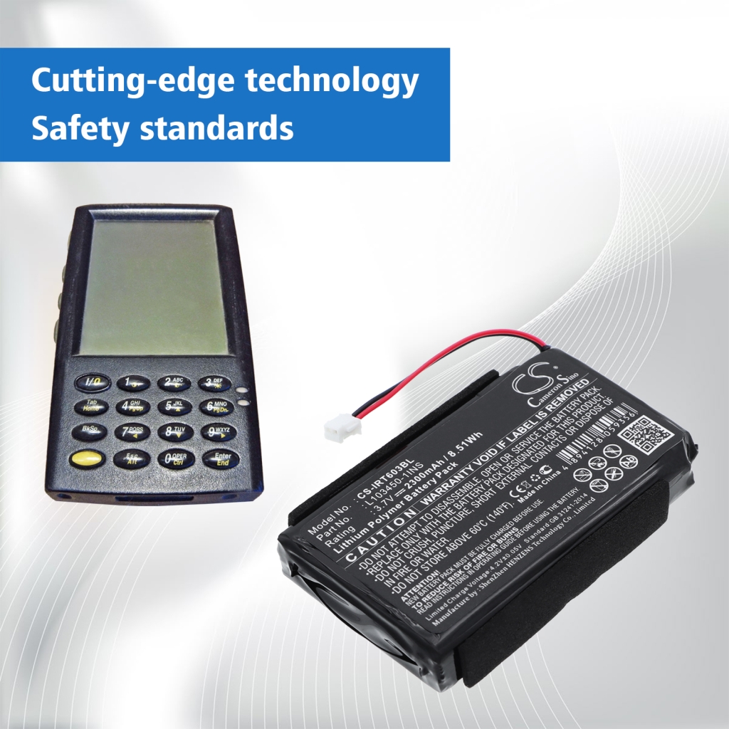 Batterij compatibel met Intermec CS-IRT603BL