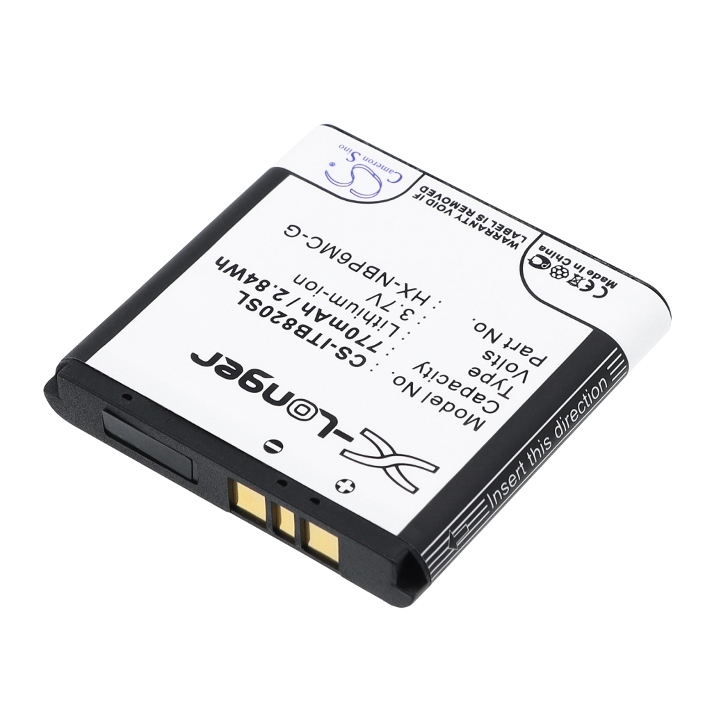 Batterij Vervangt i-Blue HX-NBP6MC-G CS-ITB820SL