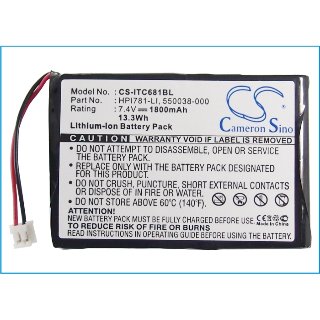 Batterij barcode, scanner Intermec CS-ITC681BL