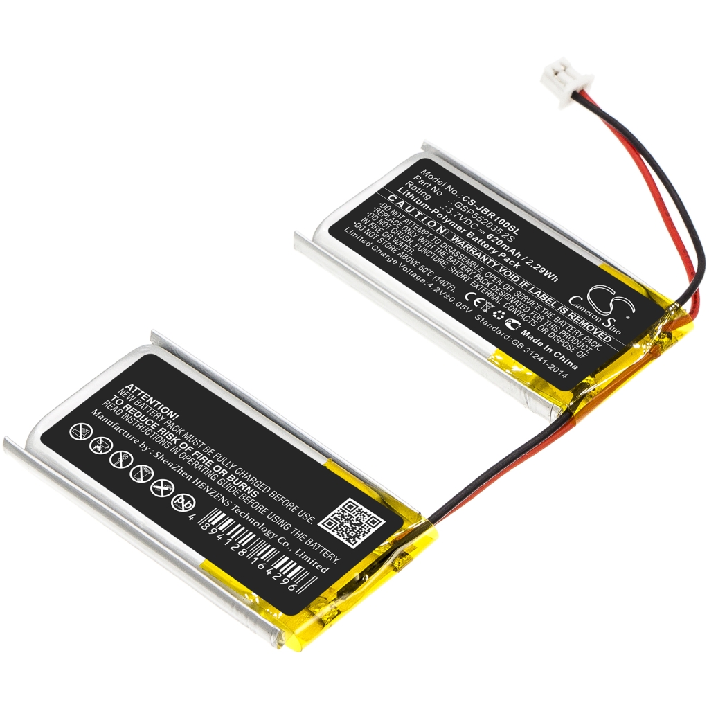 Batterij Vervangt GSP552035 2S