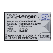 Remplacement de batterie compatible pour Kazam KAX10,KAX10MXJAK038738,KAX40