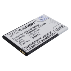 Compatibele batterijvervanging voor Kazam KAX10,KAX10MXJAK038738,KAX40