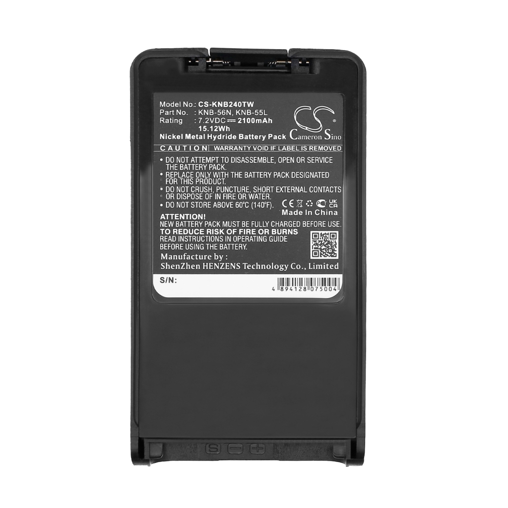 Batterij compatibel met Kenwood CS-KNB240TW