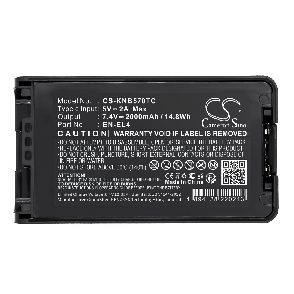 Batterij Vervangt KNB-35L