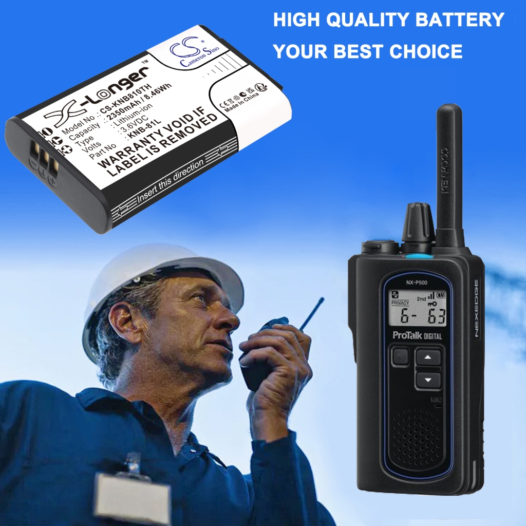 Batterij voor tweerichtingsradio Kenwood CS-KNB810TH