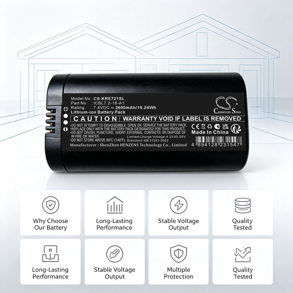 Batterijen compatibel met IKEA FYRTUR FYRTUR CS-KRE721SL
