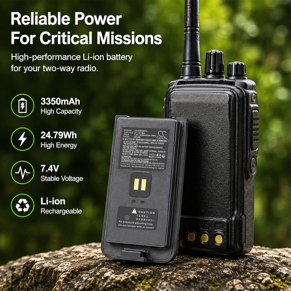 Batterij compatibel met Kirisun CS-KRP990TC