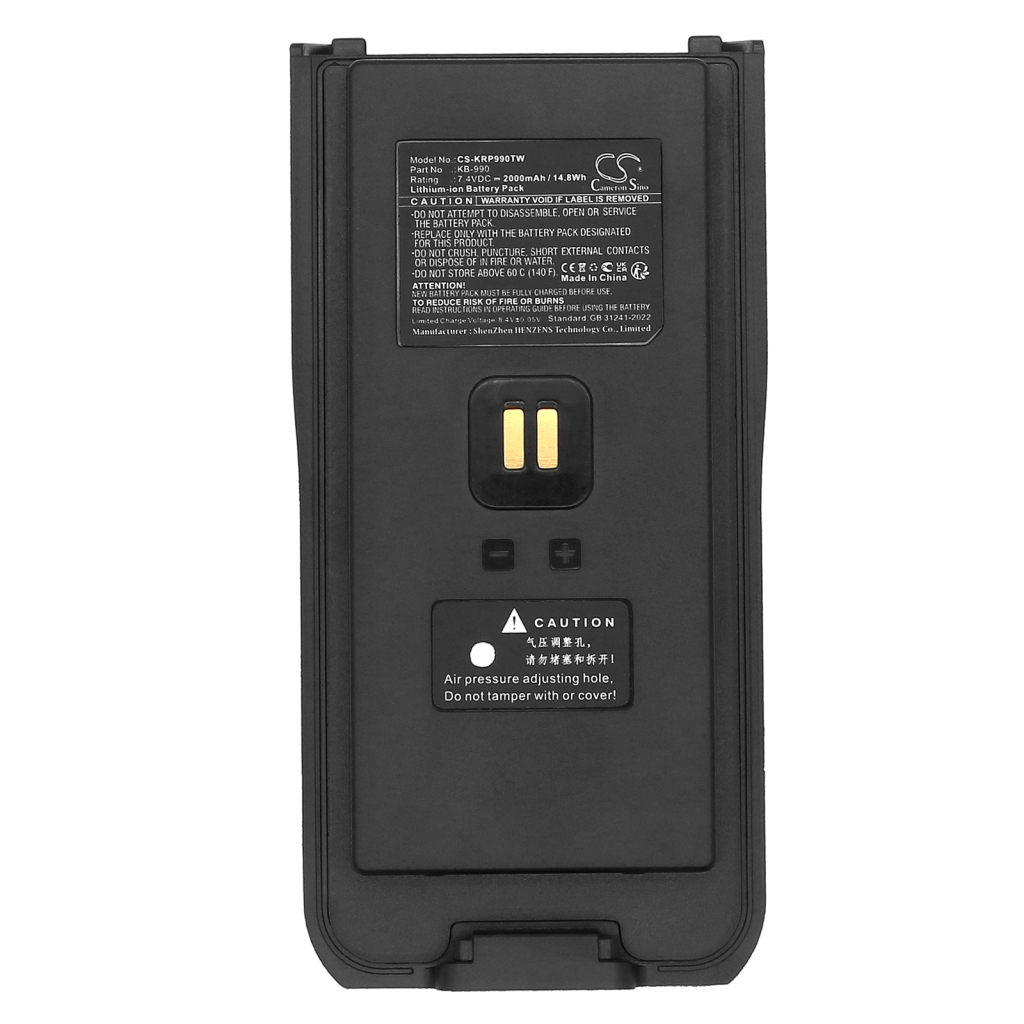 Batterie radio bidirectionnelle Kirisun CS-KRP990TW
