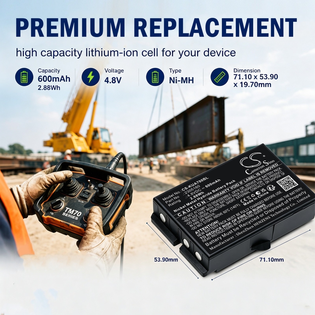 Batterijen compatibel met Ikusi TM70/iK2.13B JS JS3 LV CS-KUA700BL