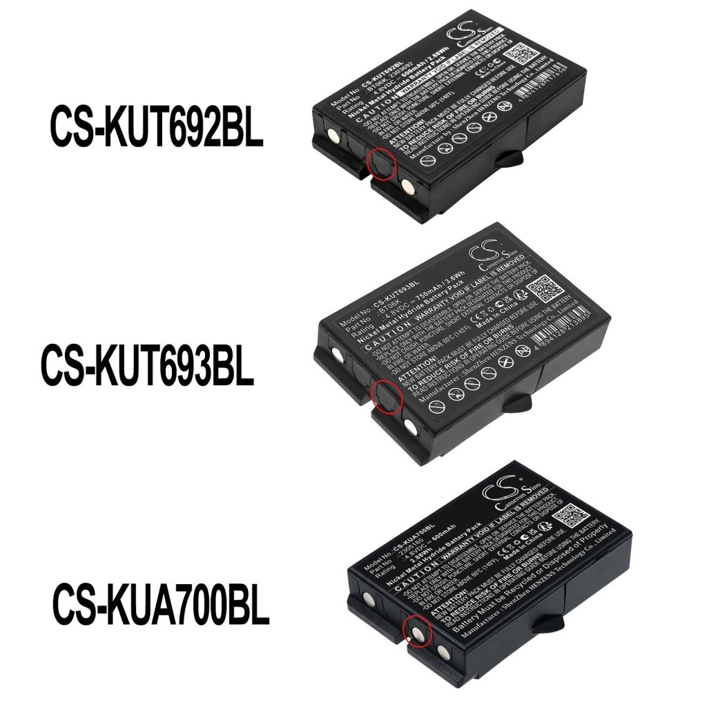Batterijen compatibel met Ikusi TM70/iK2.13B JS JS3 LV CS-KUT692BL