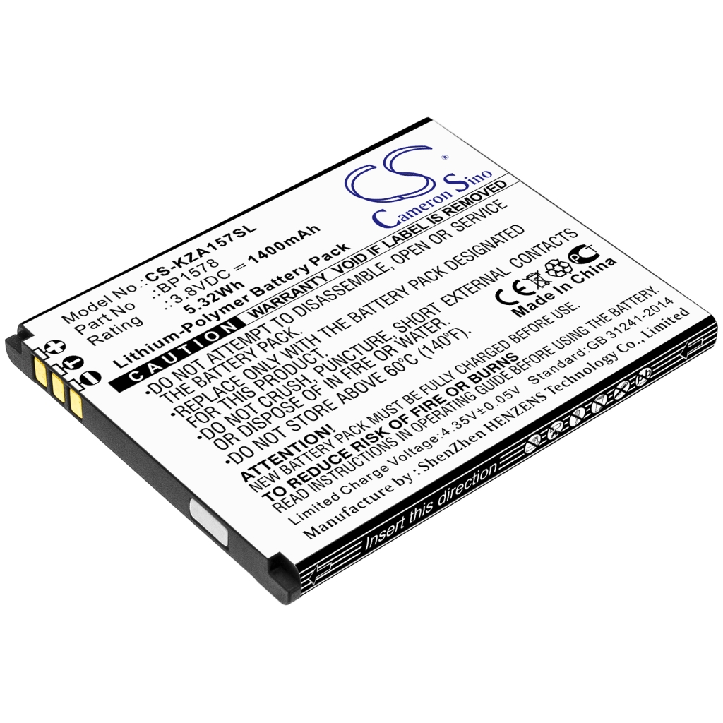 Batterij Vervangt BP1578