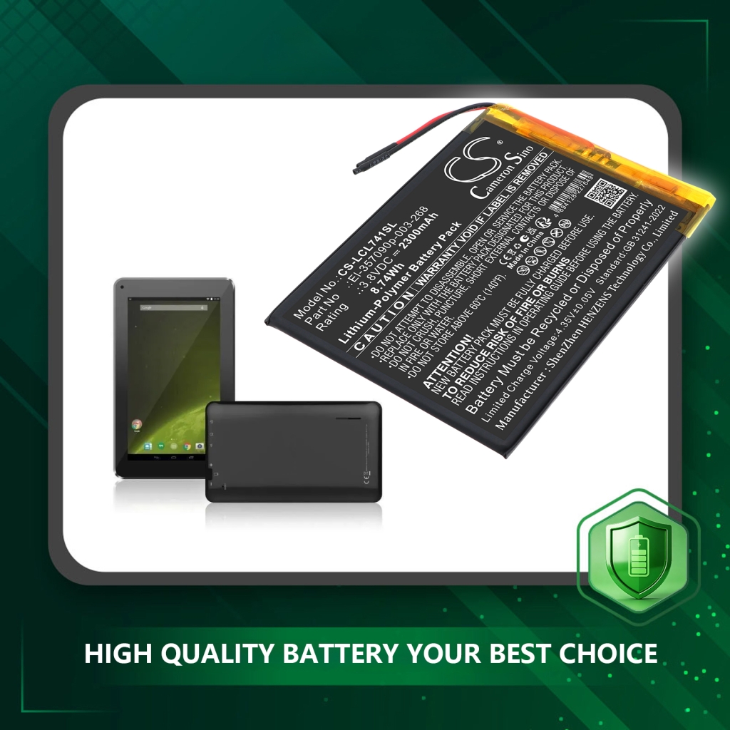 Batterij compatibel met Logicom CS-LCL741SL