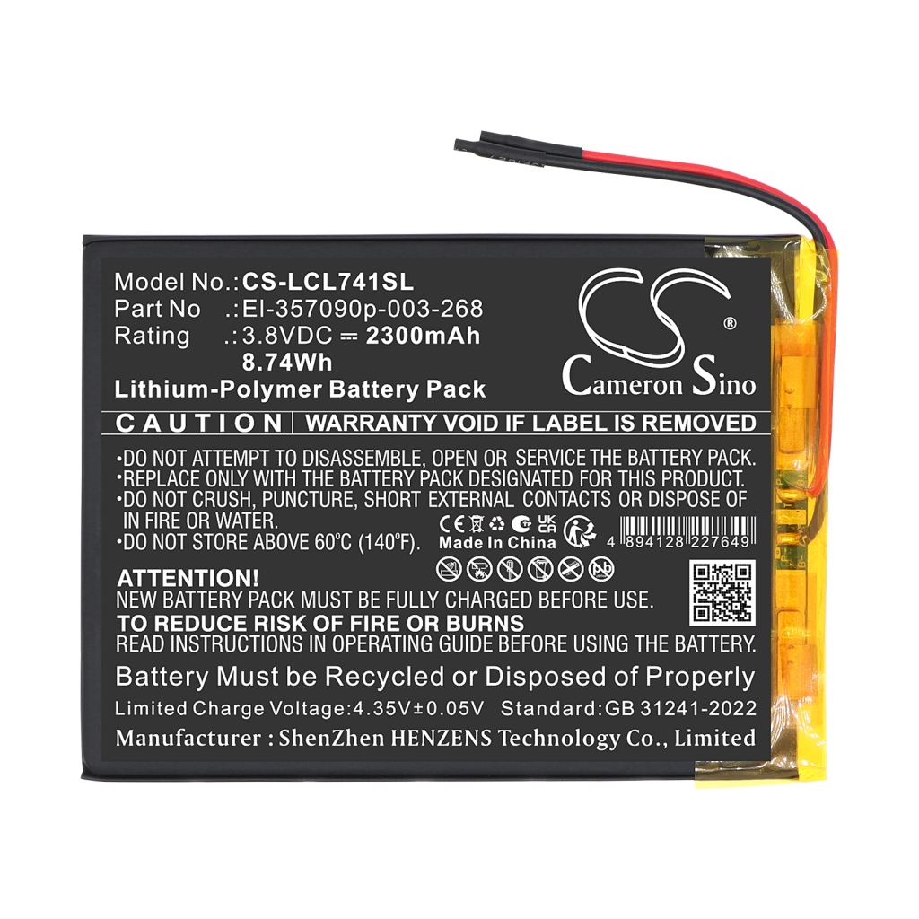Batterij compatibel met Logicom CS-LCL741SL