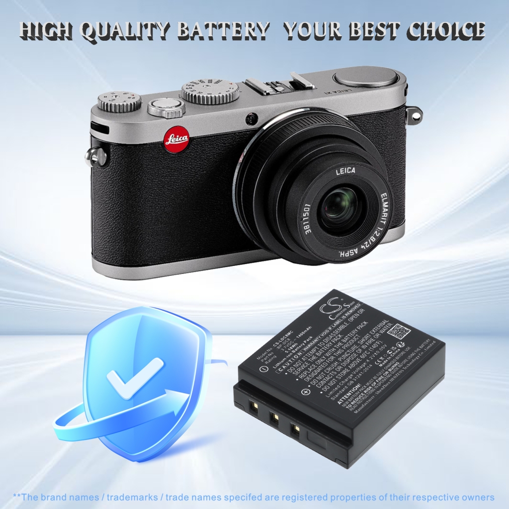Batterij compatibel met LEICA CS-LDC8MC