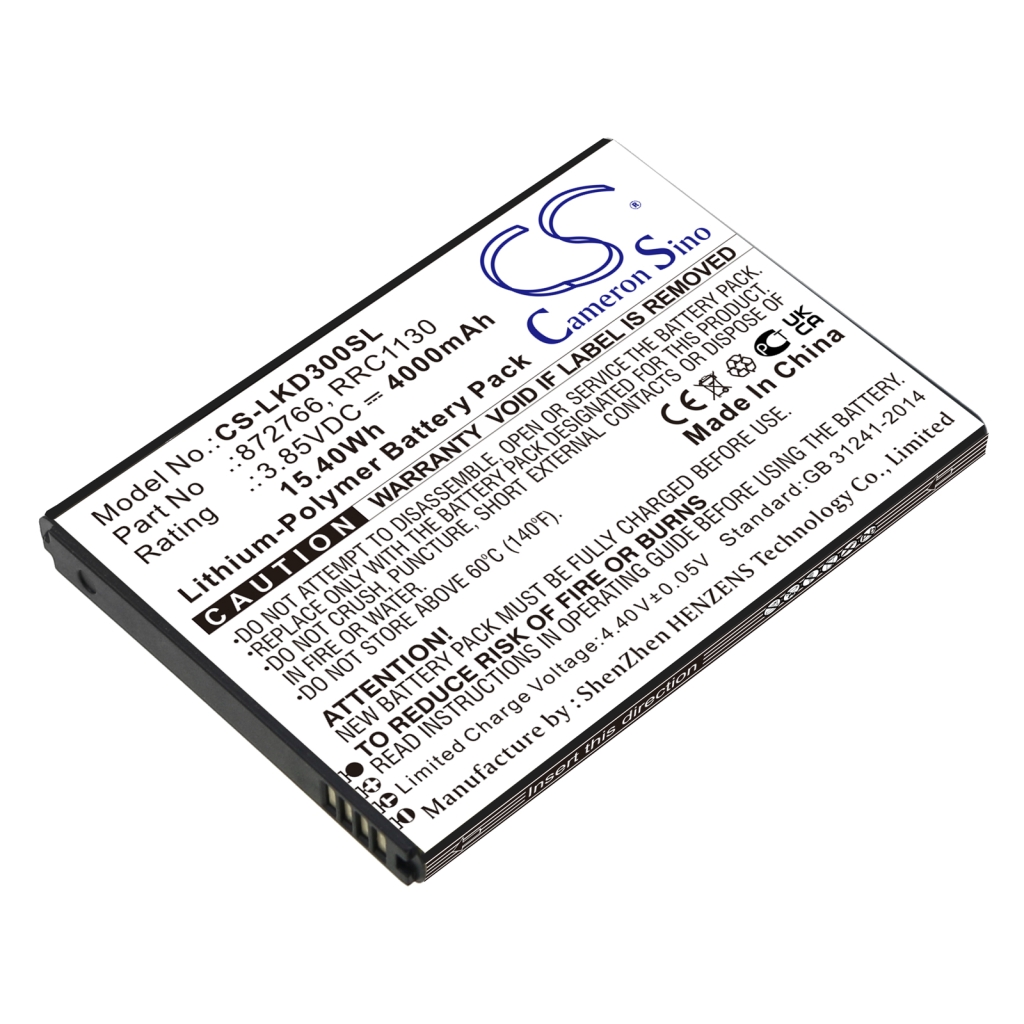 Batterij Vervangt 872766