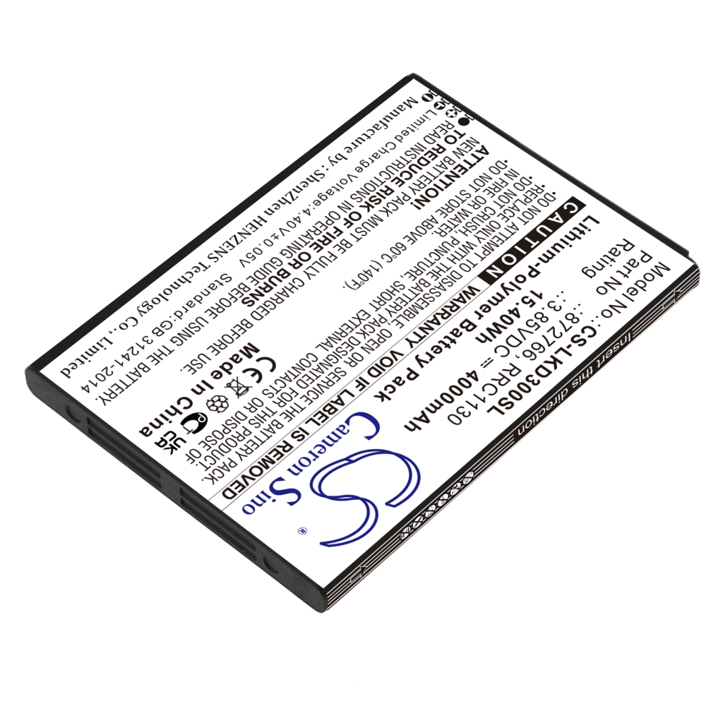 Batterij Vervangt 872766