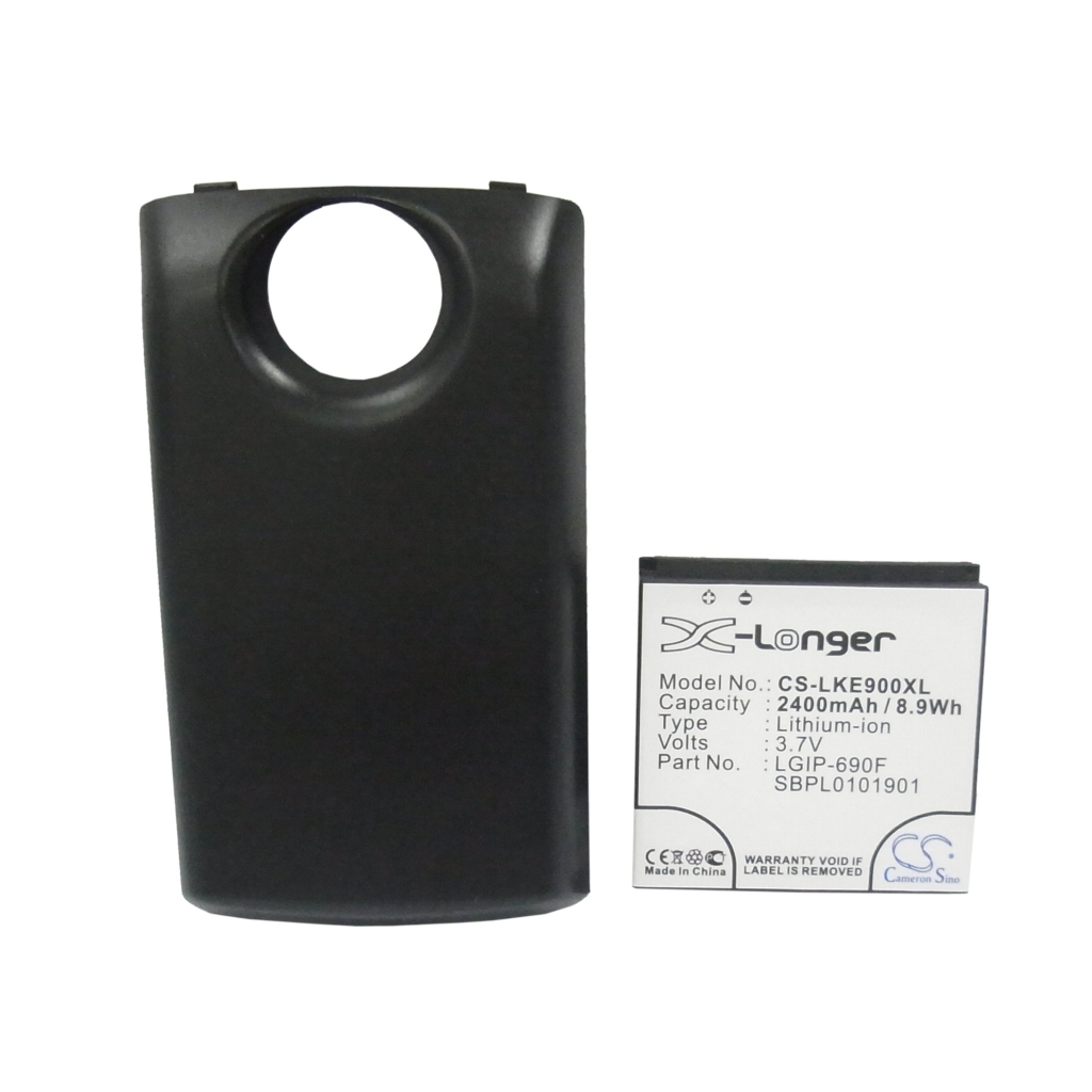 Batterij compatibel met LG CS-LKE900XL