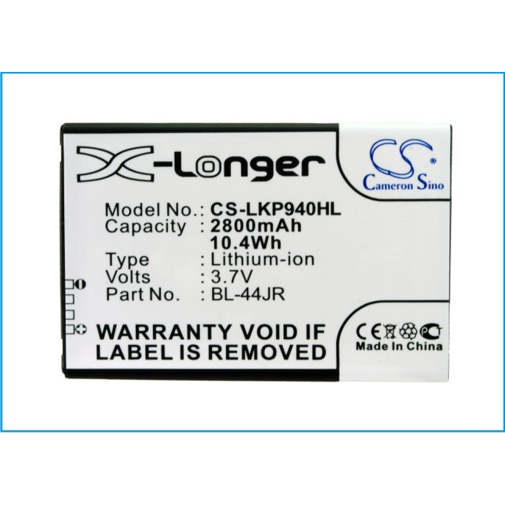 Batterij compatibel met LG CS-LKP940HL