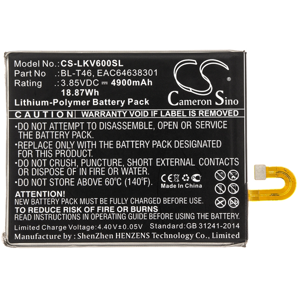 Batterij Vervangt EAC64638301