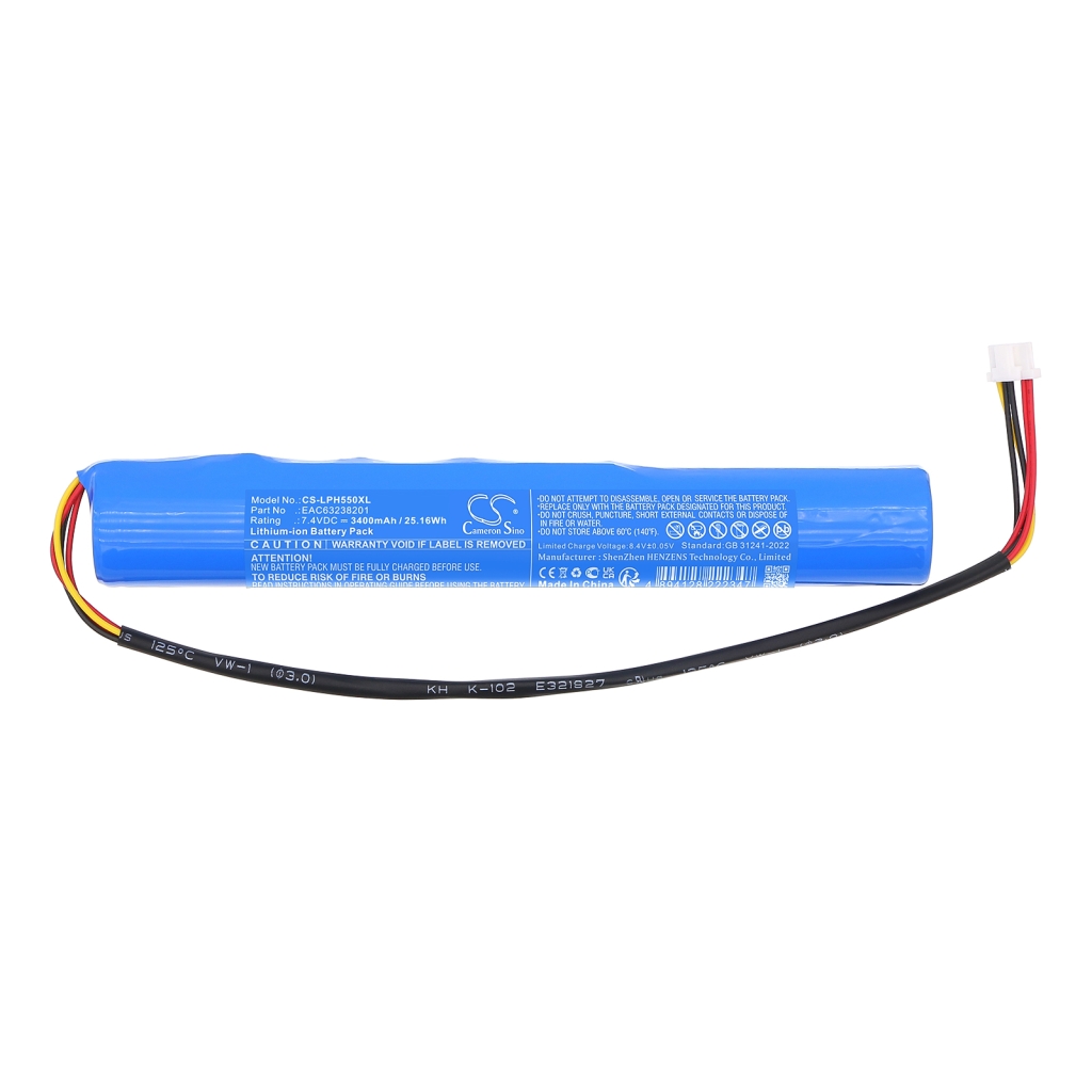 Batterie du projecteur Lg CS-LPH550XL
