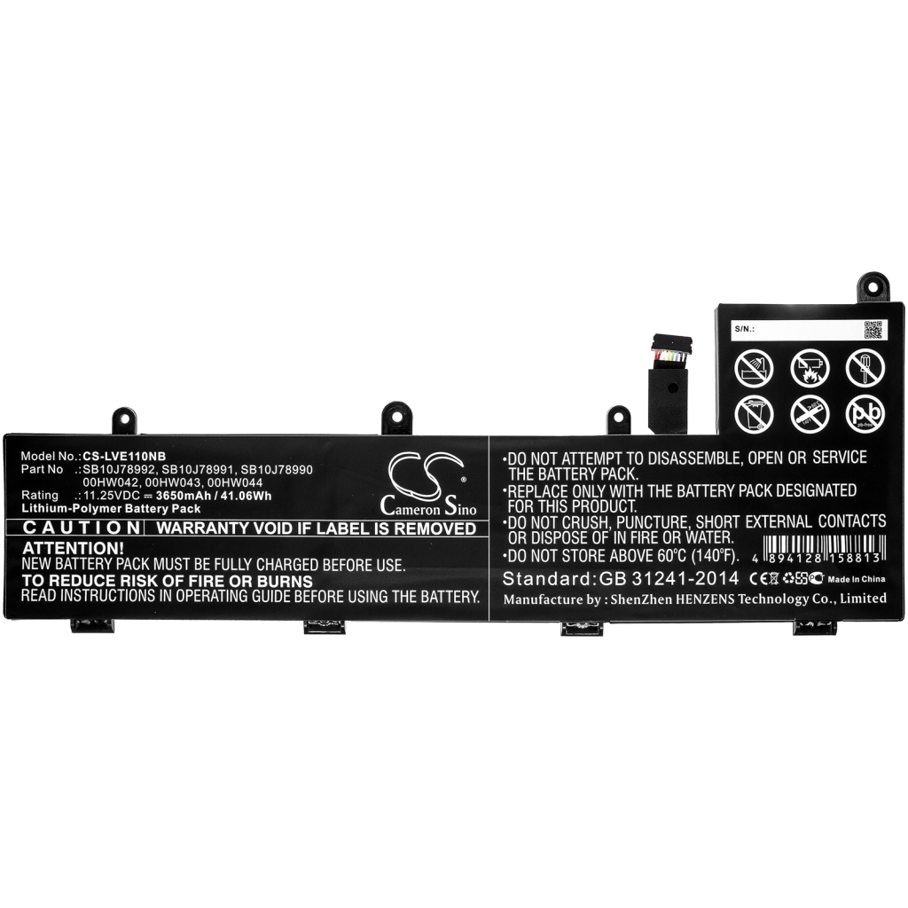 Batterijen Vervangt 00HW042