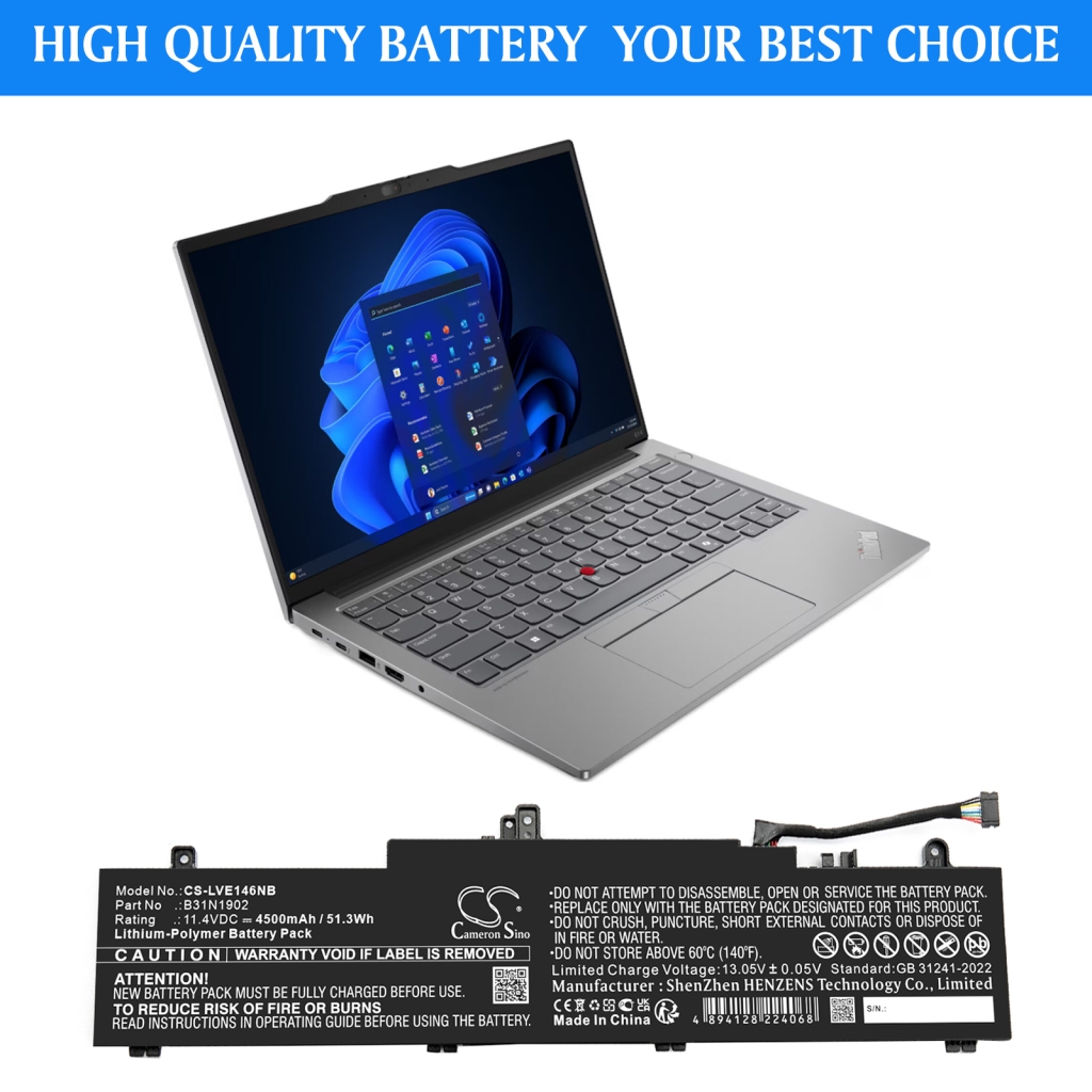Notebook battery Lenovo CS-LVE146NB