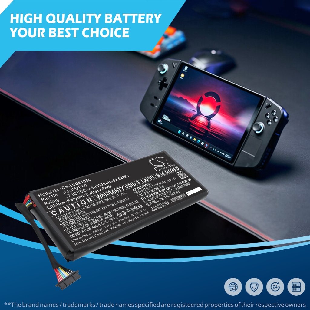 Batterij compatibel met Lenovo CS-LVG810SL