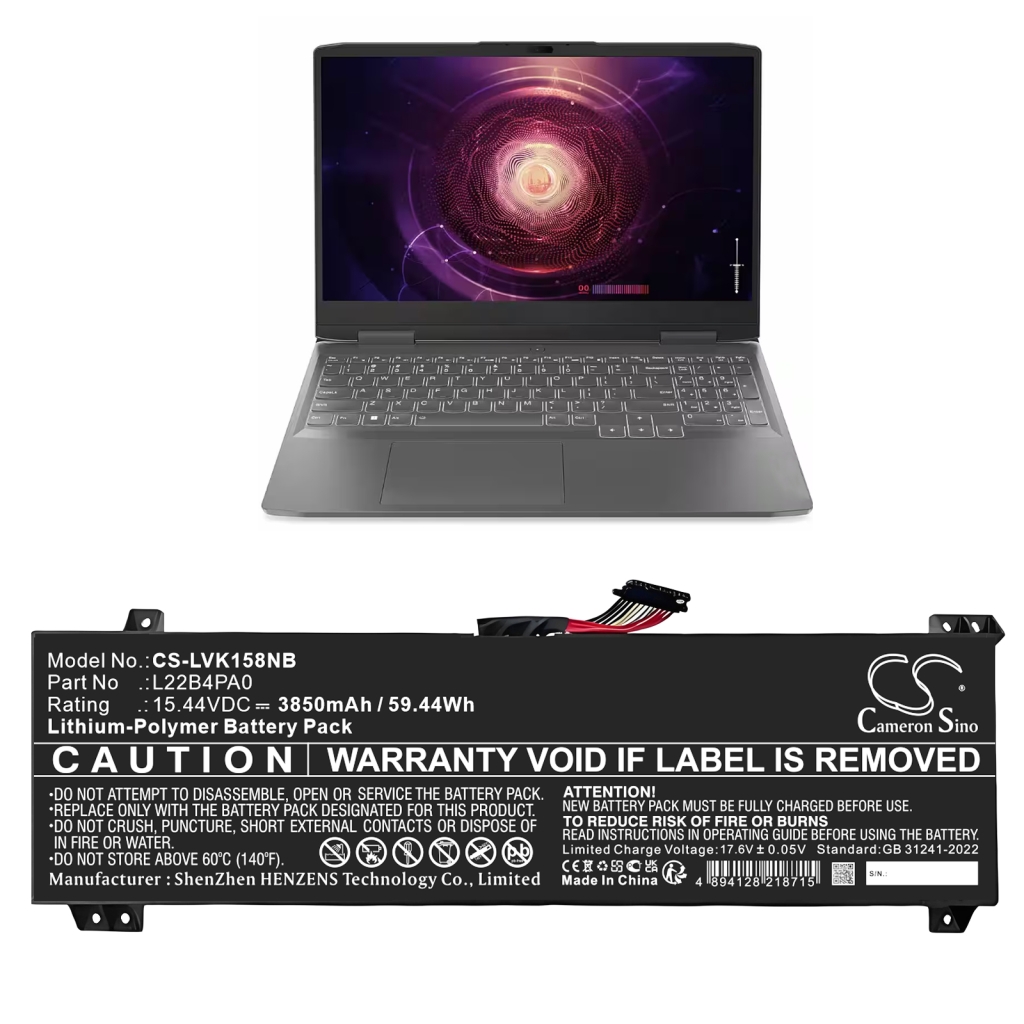 Notebook batterij Lenovo CS-LVK158NB