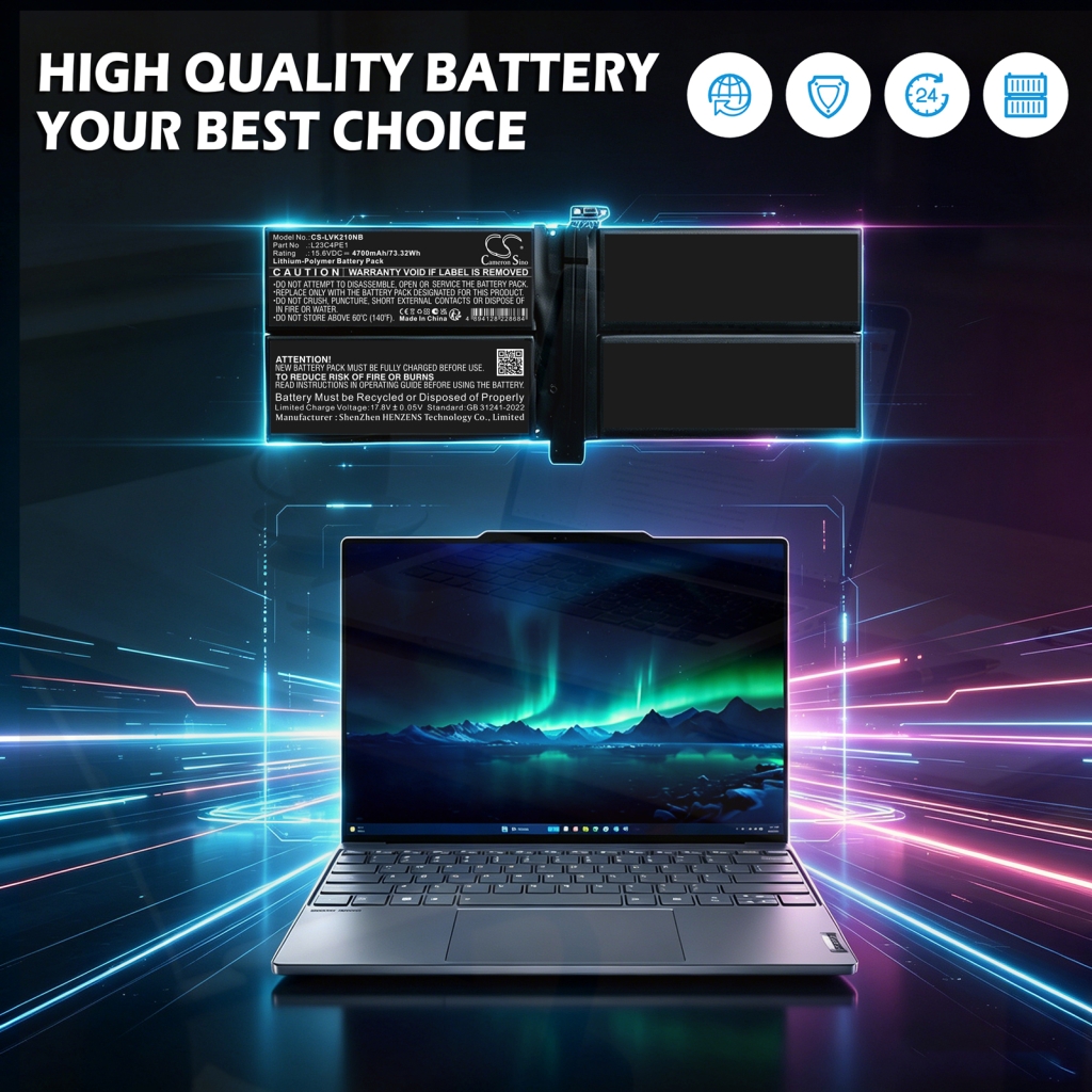 Batterij compatibel met Lenovo CS-LVK210NB